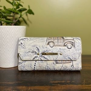 Brahmin Ivory Copa Cobana Checkbook Wallet